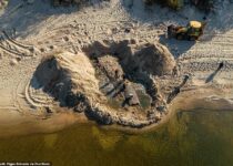 A mysterious 40 Foot Latvian Shipwreck Unearthed On the Beach Near Riga