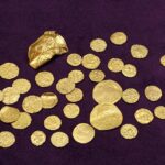 Largest hoard of Anglo-Saxon gold coins ever discovered in England unearthed in Norfolk field Largest hoard of Anglo-Saxon gold coins ever discovered in England unearthed in Norfolk field