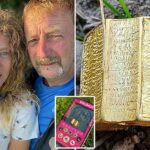 Gold Bible! Woman Finds One Of A Kind Medieval Gold Bible While Metal Detecting Gold Bible! Woman Finds One Of A Kind Medieval Gold Bible While Metal Detecting