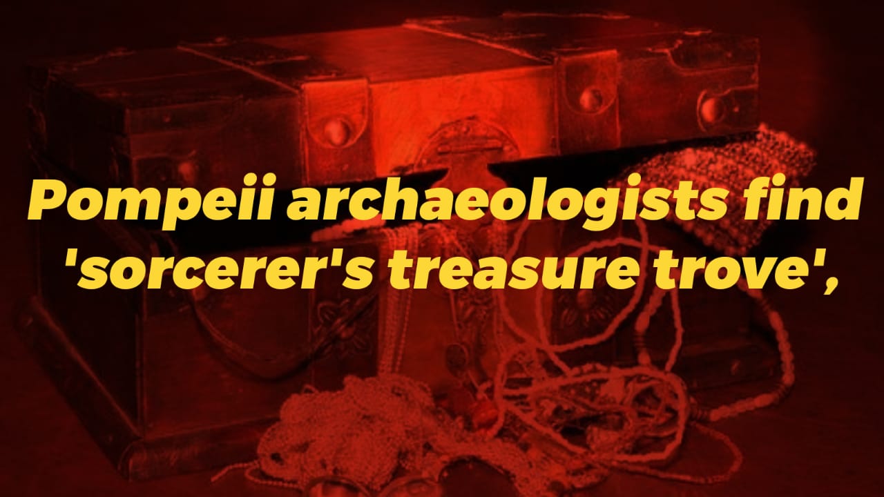 Archaeologists discover a sorcerer's treasure trove of artifacts in Pompeii, dating back to 79 A.D.