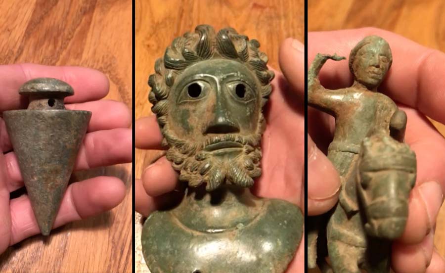 Roman artefacts dug up by detectorists tipped to sell for £100,000