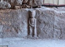 A relief of a man holding his Phallus was found in Turkey