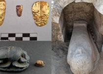 2,500-Year-Old Tombs Uncovered Of Unknown Persons With Gold Tongues in Egypt
