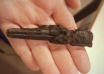 A 13th-century figure with falcon found in Oslo – but is it a king or a queen?