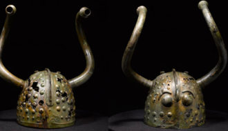 3,000-year-old Bronze Age Horned Helmets Unearthed From Danish Bog