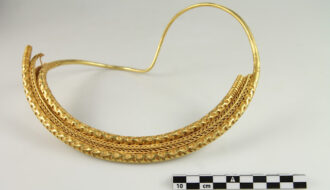 Exquisitely Made 1,700-year-old Gold Neck Ring Found in Denmark