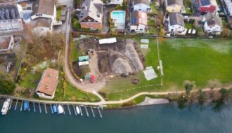 In Switzerland, a Roman amphitheater was discovered during the construction of boathouse