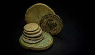 HS2 dig finds ancient road and 2,000-year-old coins