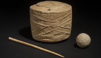 Chalk drum from 5,000 years ago is 'most important art find' in a century