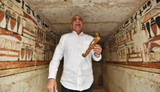 Egypt unveils five 4000-year-old tombs of royal officials in Saqqara necropolis