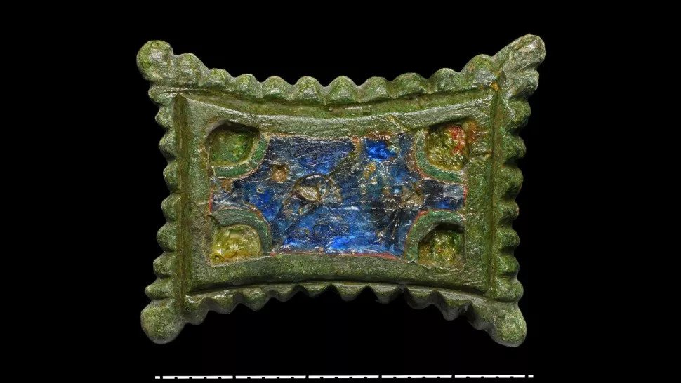 enameled brooch from the ninth century