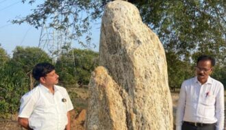 3500-year-old menhir discovered in Mahbubabad, India