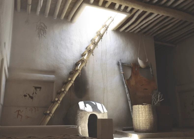 wooden ladder remain