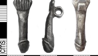 Rare Roman penis pendant found by metal detectorist Wendy Thompson