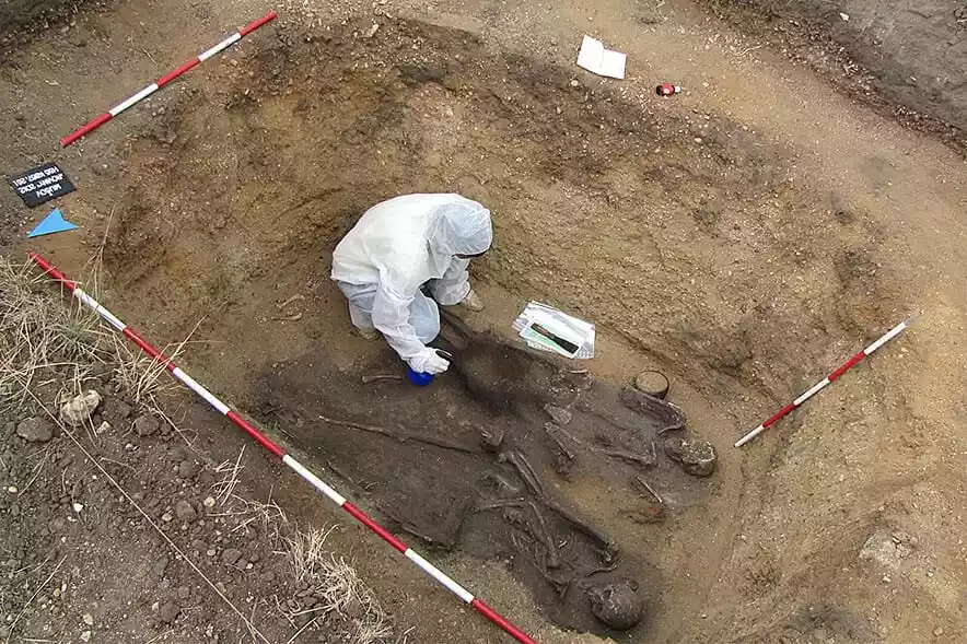 Young man’s grave discovered at Germanic Langobard burial site 